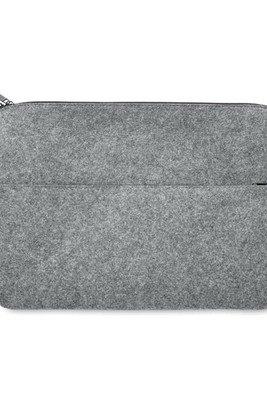 TOPLO RPET felt zipped laptop bag - GiftRetail MO6419