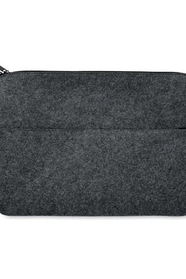 TOPLO RPET felt zipped laptop bag - GiftRetail MO6419
