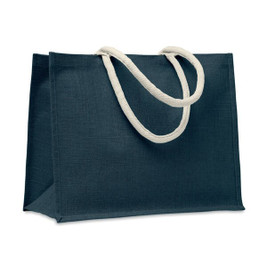 GiftRetail MO6443 - AURA Eco-Friendly Jute Beach Bag with Cotton Handles