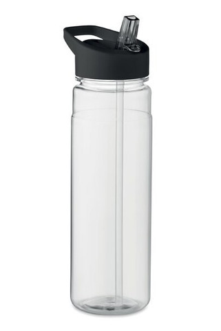 ALABAMA RPET Eco-Friendly 650ml RPET Bottle with Flip Lid and Straw - GiftRetail MO6467