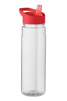 ALABAMA RPET Eco-Friendly 650ml RPET Bottle with Flip Lid and Straw - GiftRetail MO6467