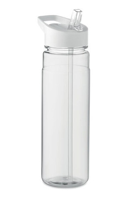 ALABAMA RPET Eco-Friendly 650ml RPET Bottle with Flip Lid and Straw - GiftRetail MO6467