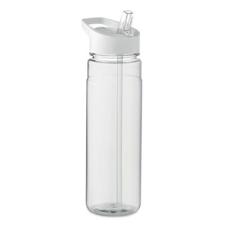 ALABAMA RPET Eco-Friendly 650ml RPET Bottle with Flip Lid and Straw - GiftRetail MO6467