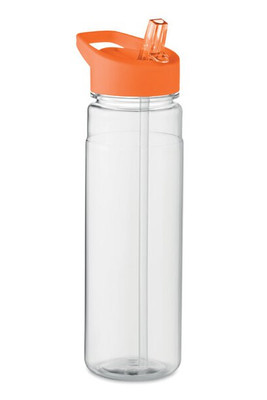 ALABAMA RPET Eco-Friendly 650ml RPET Bottle with Flip Lid and Straw - GiftRetail MO6467