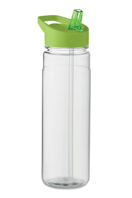 ALABAMA RPET Eco-Friendly 650ml RPET Bottle with Flip Lid and Straw - GiftRetail MO6467