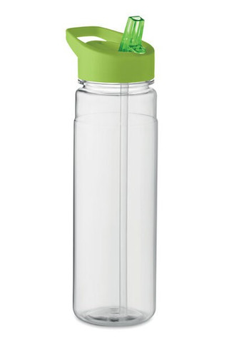 ALABAMA RPET Eco-Friendly 650ml RPET Bottle with Flip Lid and Straw - GiftRetail MO6467