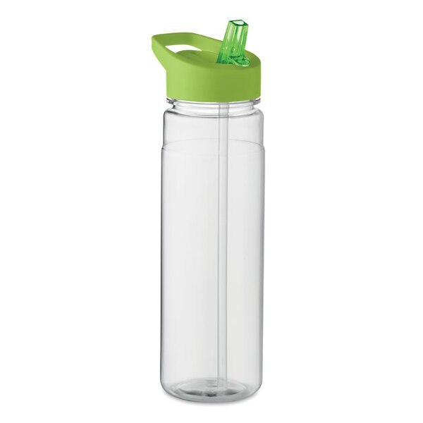 ALABAMA RPET Eco-Friendly 650ml RPET Bottle with Flip Lid and Straw - GiftRetail MO6467