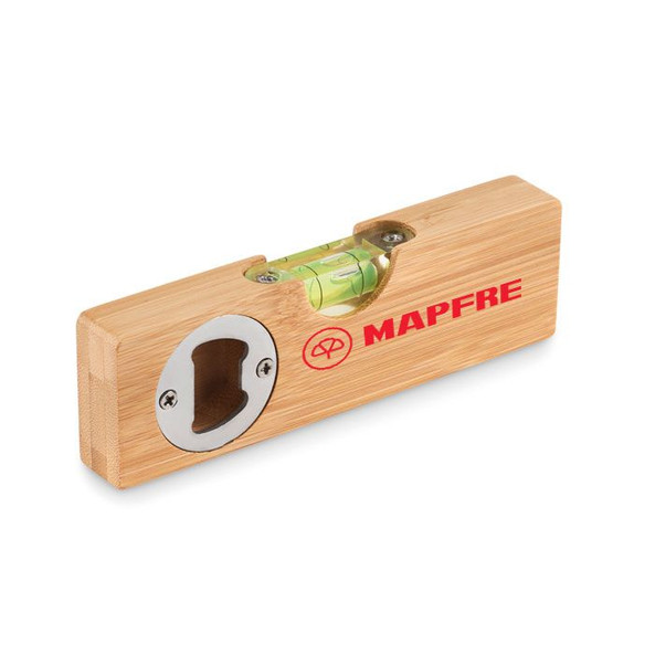 GiftRetail MO6495 - SPIREN Multi-Function Spirit Level and Bottle Opener Tool