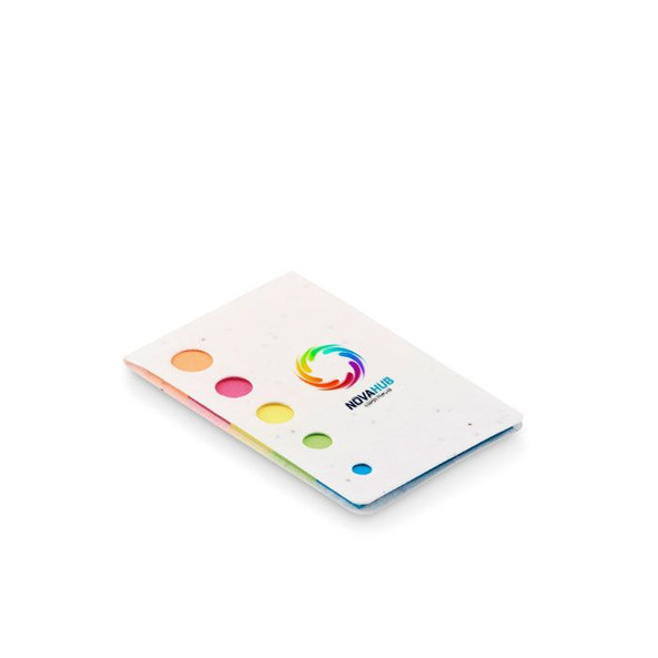 GiftRetail MO6511 - MEMO SEED Eco-Friendly Seed Paper Sticky Page Markers Pad