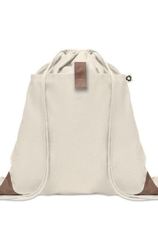 PANDA BAG Recycled cotton drawstring bag - GiftRetail MO6550