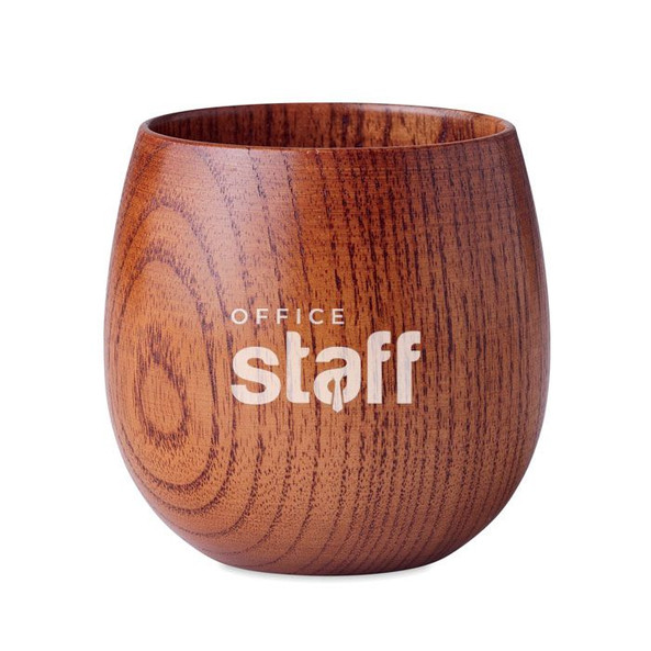 GiftRetail MO6553 - OVALIS Tazza in legno di quercia 250 ml