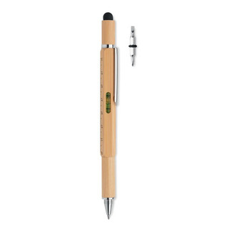 TOOLBAM Spirit level pen in bamboo - GiftRetail MO6559