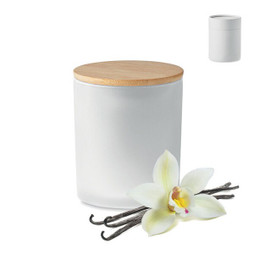GiftRetail MO6612 - KEOPS SMALL Eco-Friendly Bamboo Lid Scented Candle 120g