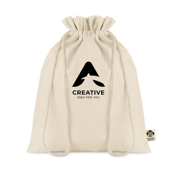 GiftRetail MO6635 - AMBER MEDIUM Eco-Friendly Medium Organic Cotton Gift Bag