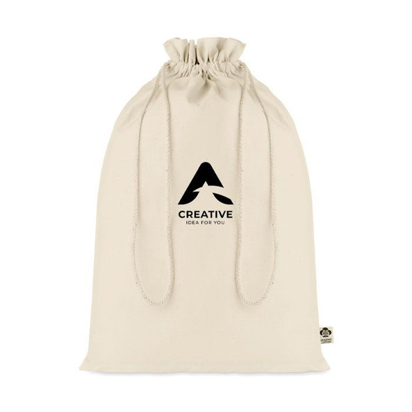 GiftRetail MO6636 - AMBER LARGE Eco-Friendly Large Organic Cotton Gift Bag