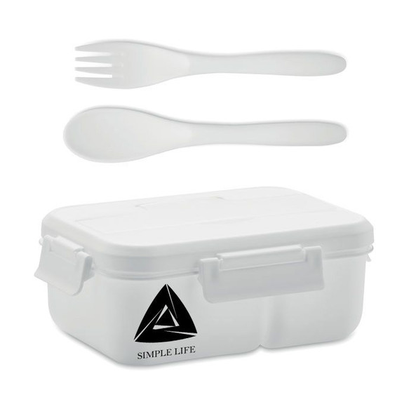 GiftRetail MO6646 - MAKAN Lunch box et couverts en PP