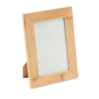 GAZO Eco-Friendly Bamboo Photo Frame for Versatile Display - GiftRetail MO6653