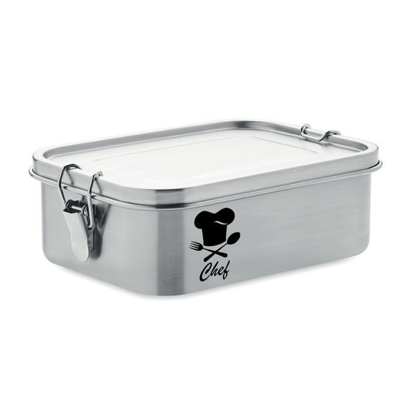 GiftRetail MO6671 - SAO Premium Stainless Steel Lunch Box with Divider