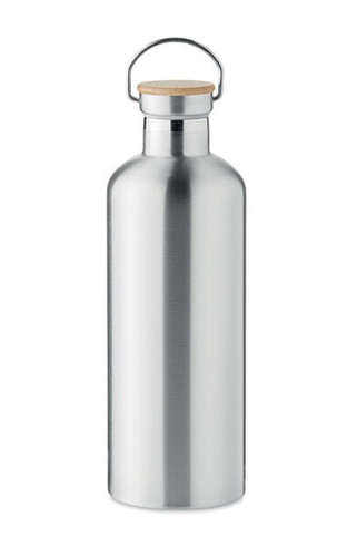 HELSINKI EXTRA Helsinki Bamboo Lid Stainless Steel Vacuum Flask - GiftRetail MO6676