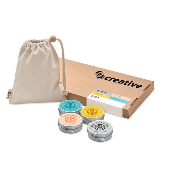 GiftRetail MO6684 - ELEGANCE Eco-Friendly Vegan Travel Essentials Gift Set