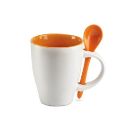 GiftRetail MO7344 - DUAL Mug avec cuillère 250 ml