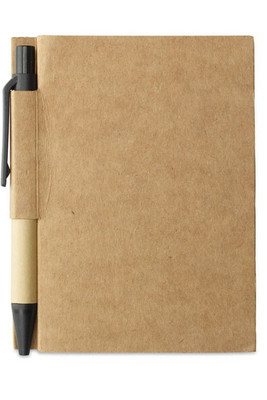 CARTOPAD Eco-Friendly Recycled Notebook with Pen Set - GiftRetail MO7626
