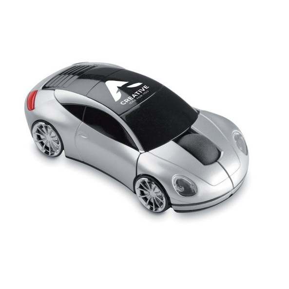 GiftRetail MO7641 - SPEED High-Speed Car Shaped Wireless Mouse with Trunk Receiver