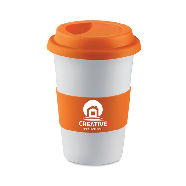 GiftRetail MO7683 - TRIBECA Tazza TRIBECA in ceramica con silicone