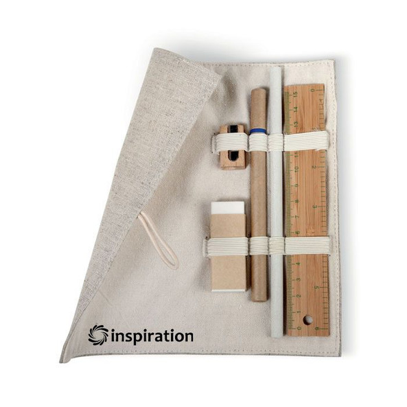GiftRetail MO7755 - ECOSET Eco-Friendly Stationery Set with Cotton Pouch