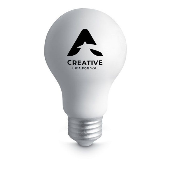 GiftRetail MO7829 - LIGHT Stress Relief Light Bulb Shaped PU Squeeze Toy