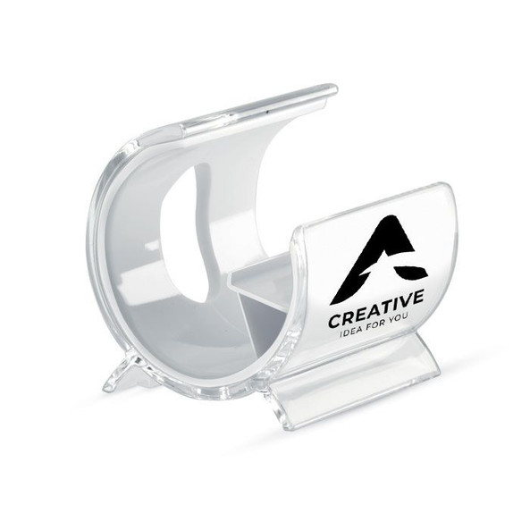 GiftRetail MO7937 - STANDIX ClearView Compact Plastic Phone Stand