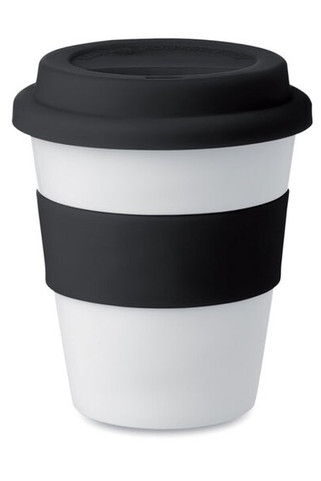 ASTORIA PP ASTORIA 350ml White Tumbler with Silicone Lid - GiftRetail MO8078