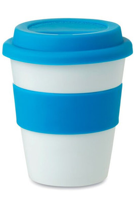 ASTORIA PP ASTORIA 350ml White Tumbler with Silicone Lid - GiftRetail MO8078