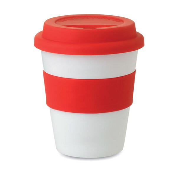 ASTORIA PP ASTORIA 350ml White Tumbler with Silicone Lid - GiftRetail MO8078