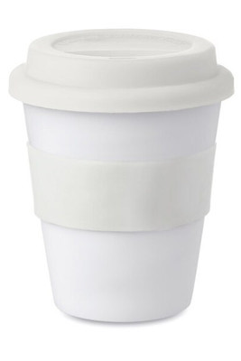 ASTORIA PP Elegantní Bílý Tumbler s Silikonovým Víčkem - GiftRetail MO8078