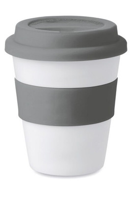 ASTORIA PP ASTORIA 350ml White Tumbler with Silicone Lid - GiftRetail MO8078