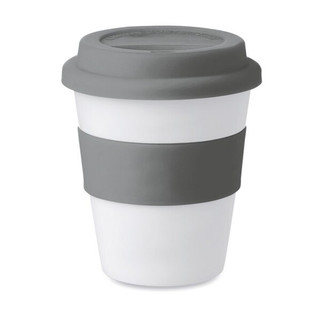 ASTORIA PP ASTORIA 350ml White Tumbler with Silicone Lid - GiftRetail MO8078