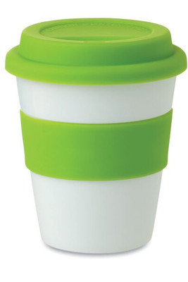 ASTORIA PP ASTORIA 350ml White Tumbler with Silicone Lid - GiftRetail MO8078