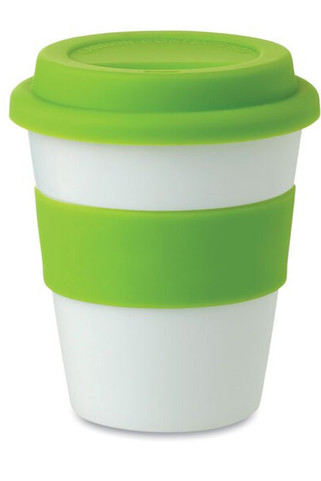 ASTORIA PP ASTORIA 350ml White Tumbler with Silicone Lid - GiftRetail MO8078