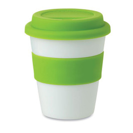 GiftRetail MO8078 - ASTORIA PP ASTORIA 350ml White Tumbler with Silicone Lid
