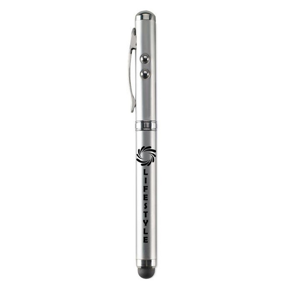GiftRetail MO8097 - TRIOLUX Multifunctional Laser Pointer Pen with LED Light
