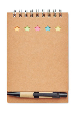 MULTIBOOK Eco-Friendly Notepad Set with Pen and Sticky Notes - GiftRetail MO8107