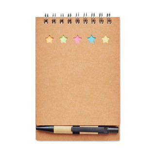 MULTIBOOK Eco-Friendly Notepad Set with Pen and Sticky Notes - GiftRetail MO8107