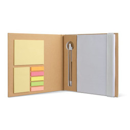 GiftRetail MO8183 - QUINCY Notebook with memo set and pen