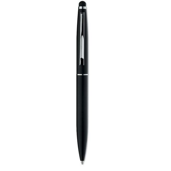 QUIM Elegant Twist Action Pen with Stylus and Blue Ink - GiftRetail MO8211