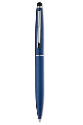 QUIM Elegant Twist Action Pen with Stylus and Blue Ink - GiftRetail MO8211