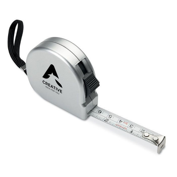 GiftRetail MO8239 - MELO Professional 2m Measuring Tape with Silver Case