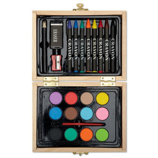BEAU Complete Mini Artists Painting Set in Wooden Box - GiftRetail MO8249