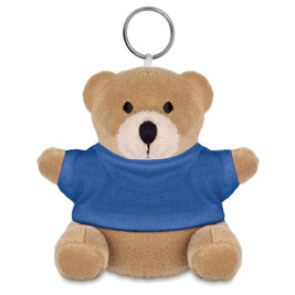 GiftRetail MO8253 - NIL Adorable Teddy Bear Plush Key Ring with Cotton T-Shirt