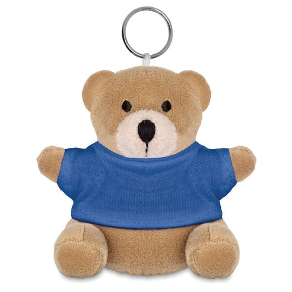 NIL Adorable Teddy Bear Plush Key Ring with Cotton T-Shirt - GiftRetail MO8253